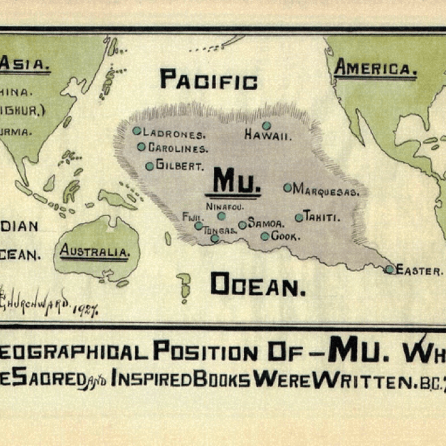 Mu mythical lost continent map